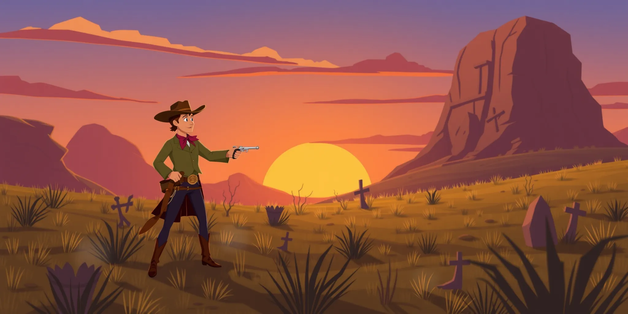 Bang Bang Western Cowboys Game Interface